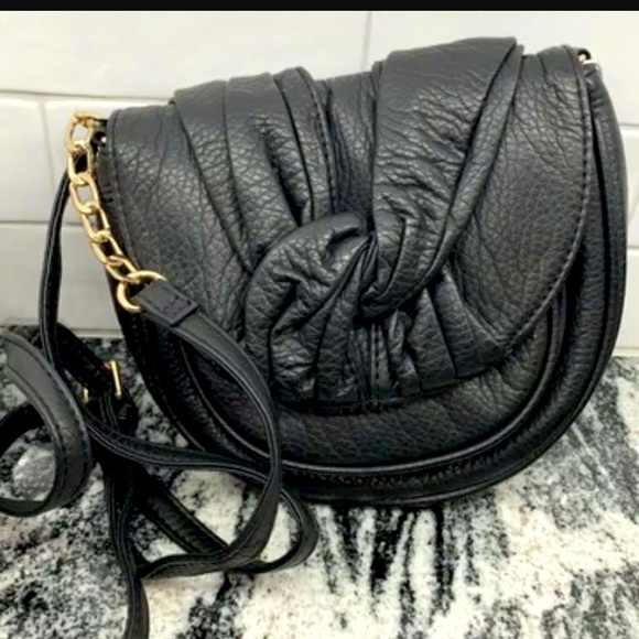 Kimchi Blue Handbags - Kimchi Blue Crossbody Twist Front Pleather Bag